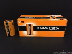 box of 10 D batteries