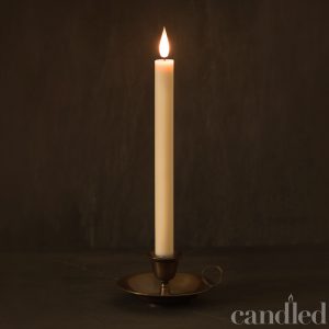 Large wax dinner led candle