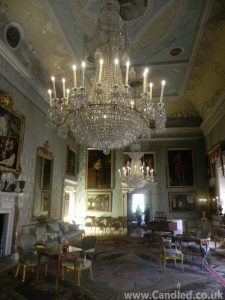 candled led candles at the national trust site saltram house