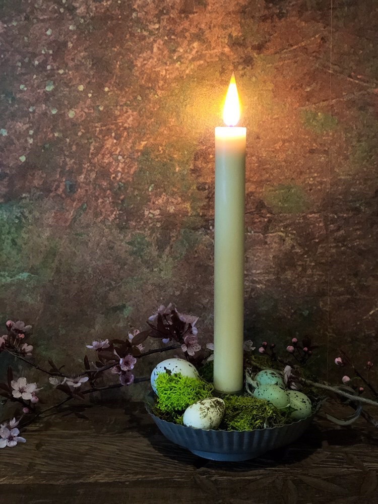 candle and small eggs