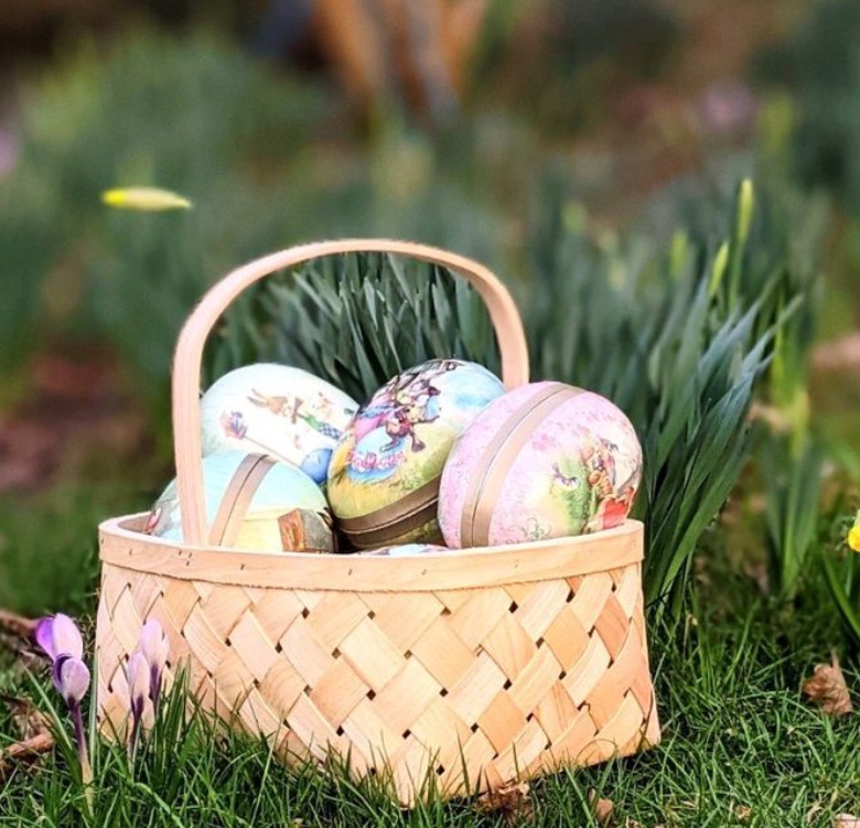 basket of Easter eggs