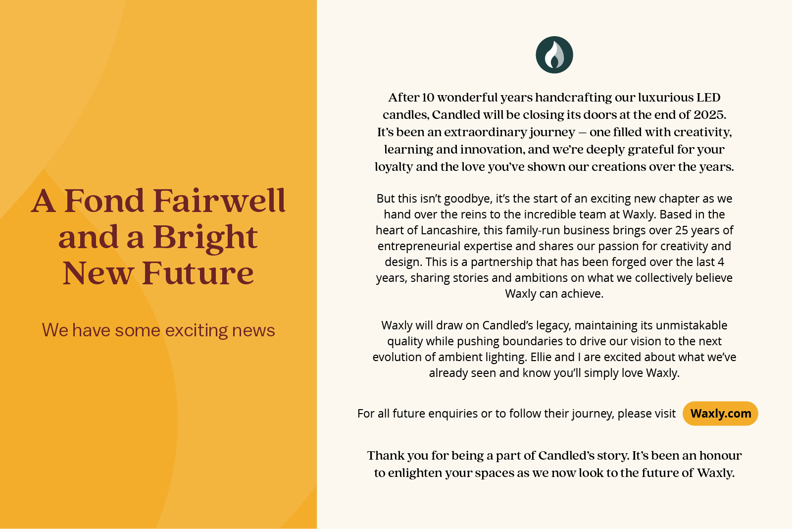 LED CANDLES ON A TABLE