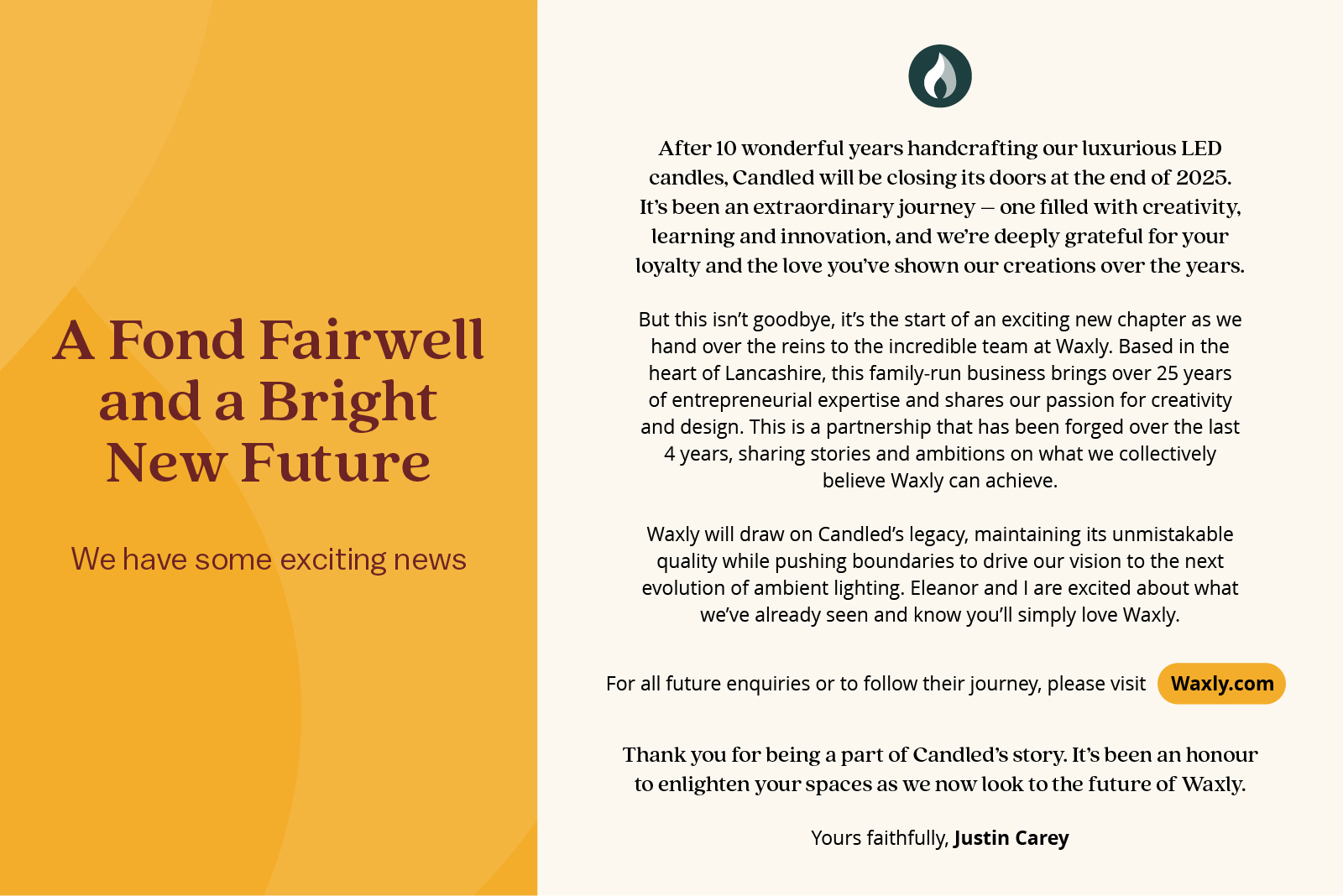 LED CANDLES ON A TABLE